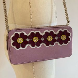NWOT KATE SPADE Purple Mini Crossbody Bag Flowers